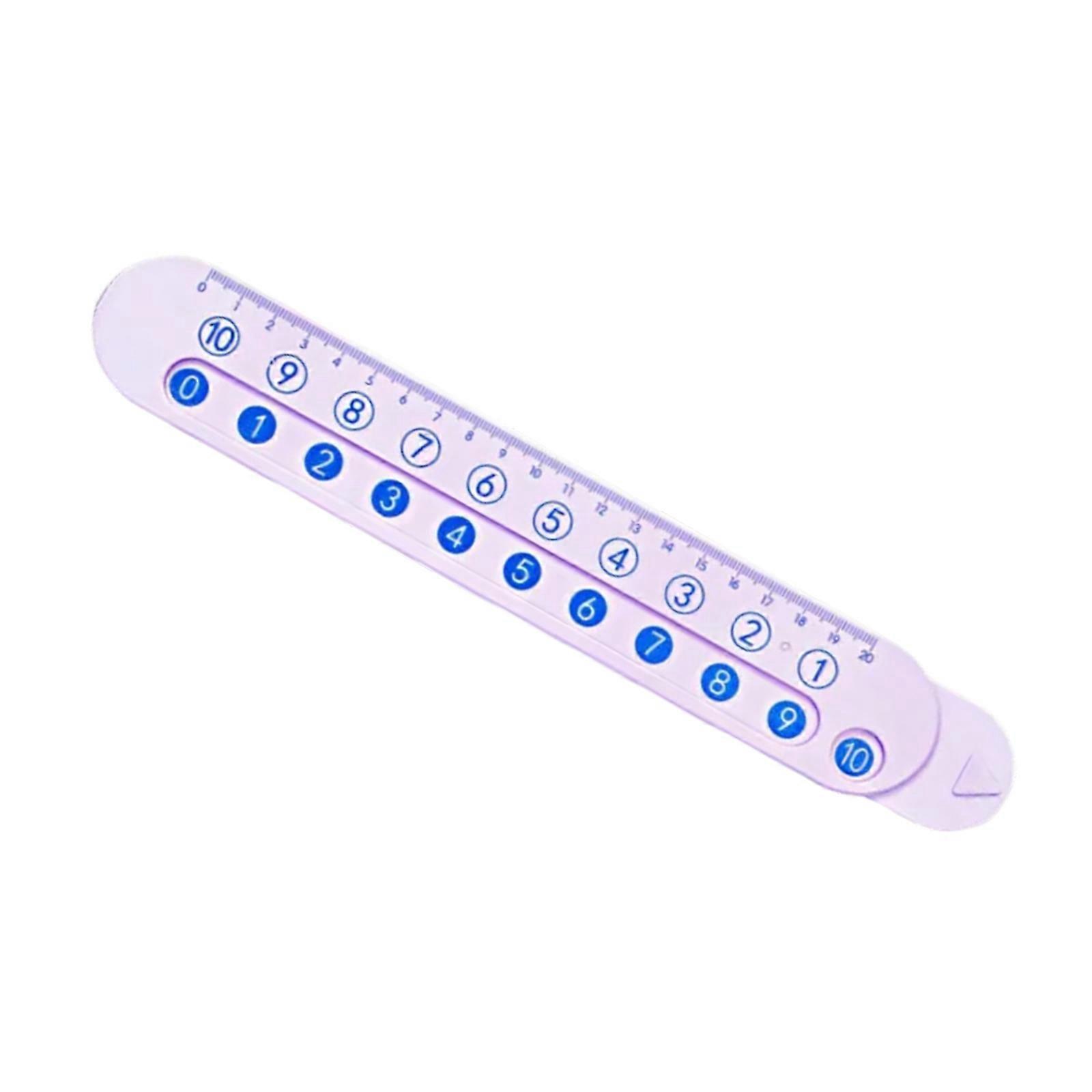 Math Mathematics Ruler Addition Subtraction Operations Ruler Geometry Measuring Tool for Drawing Architectural Drafting  Purple