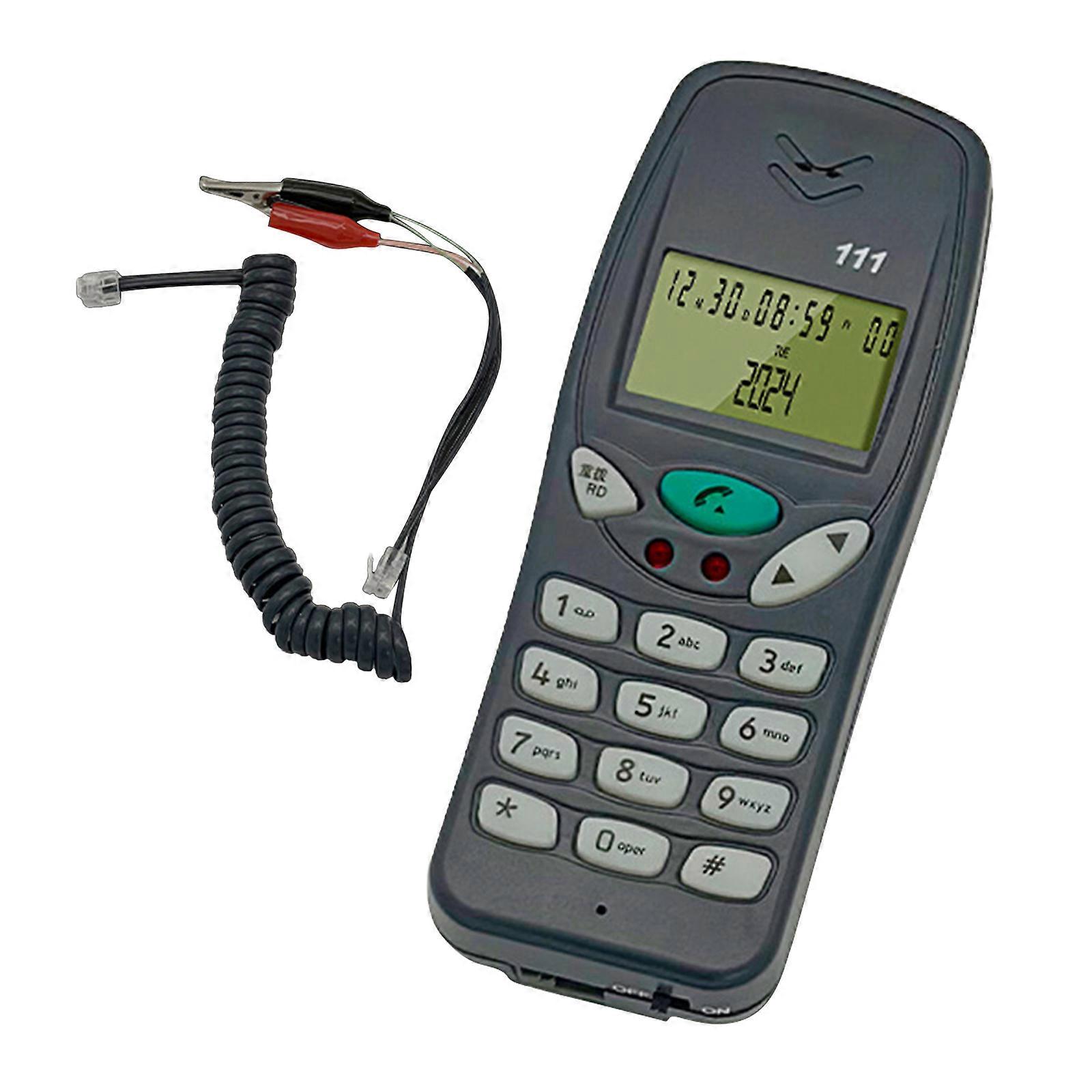 Telephone Line Checker with Caller Identification Multiple Functional Maintenance And Line Checking Tool Multicolor