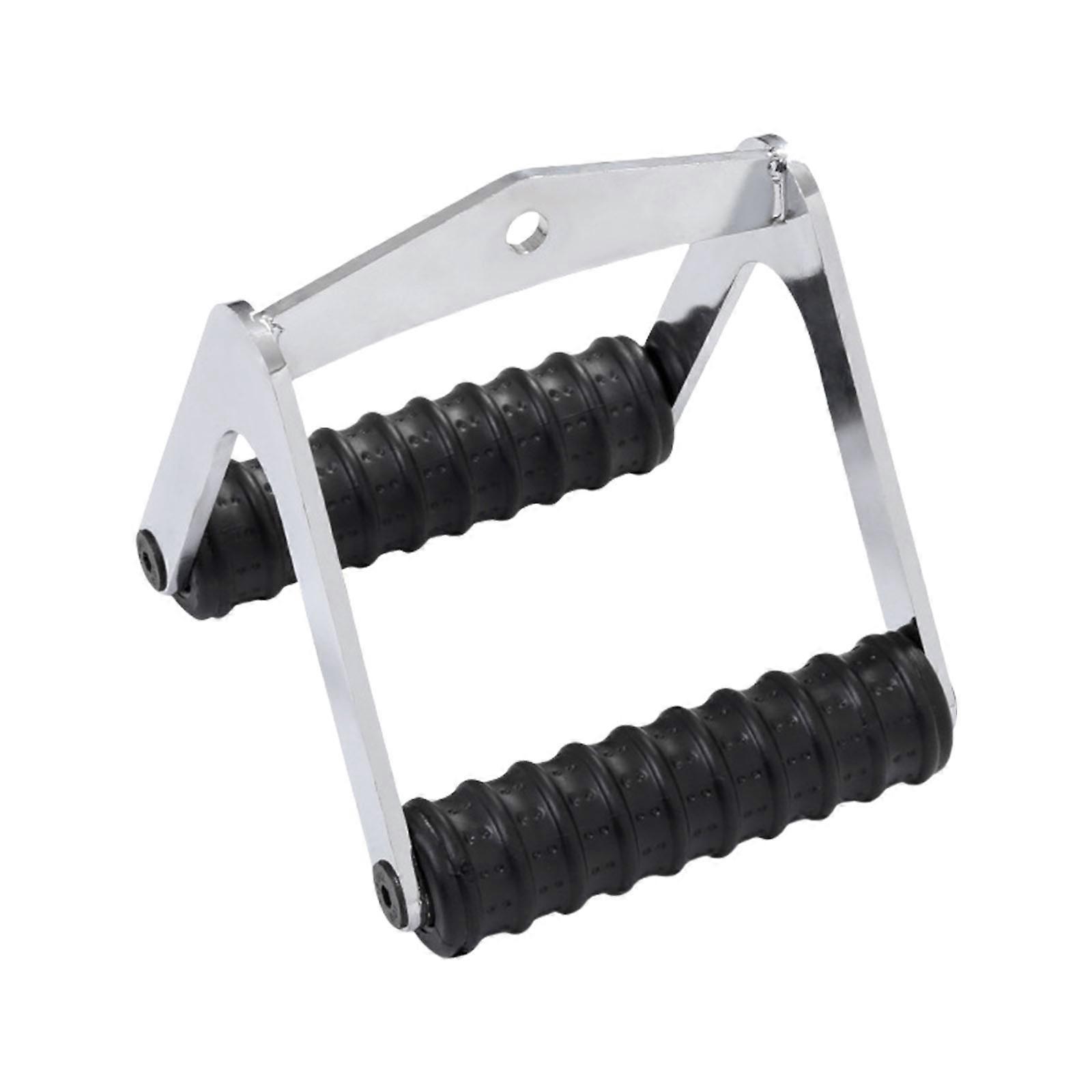 Ergonomic Row Handle Cable Attachment Double D Row Handle Grip Biceps Triceps Back Workout Row Handle for Homes Gym Multicolor