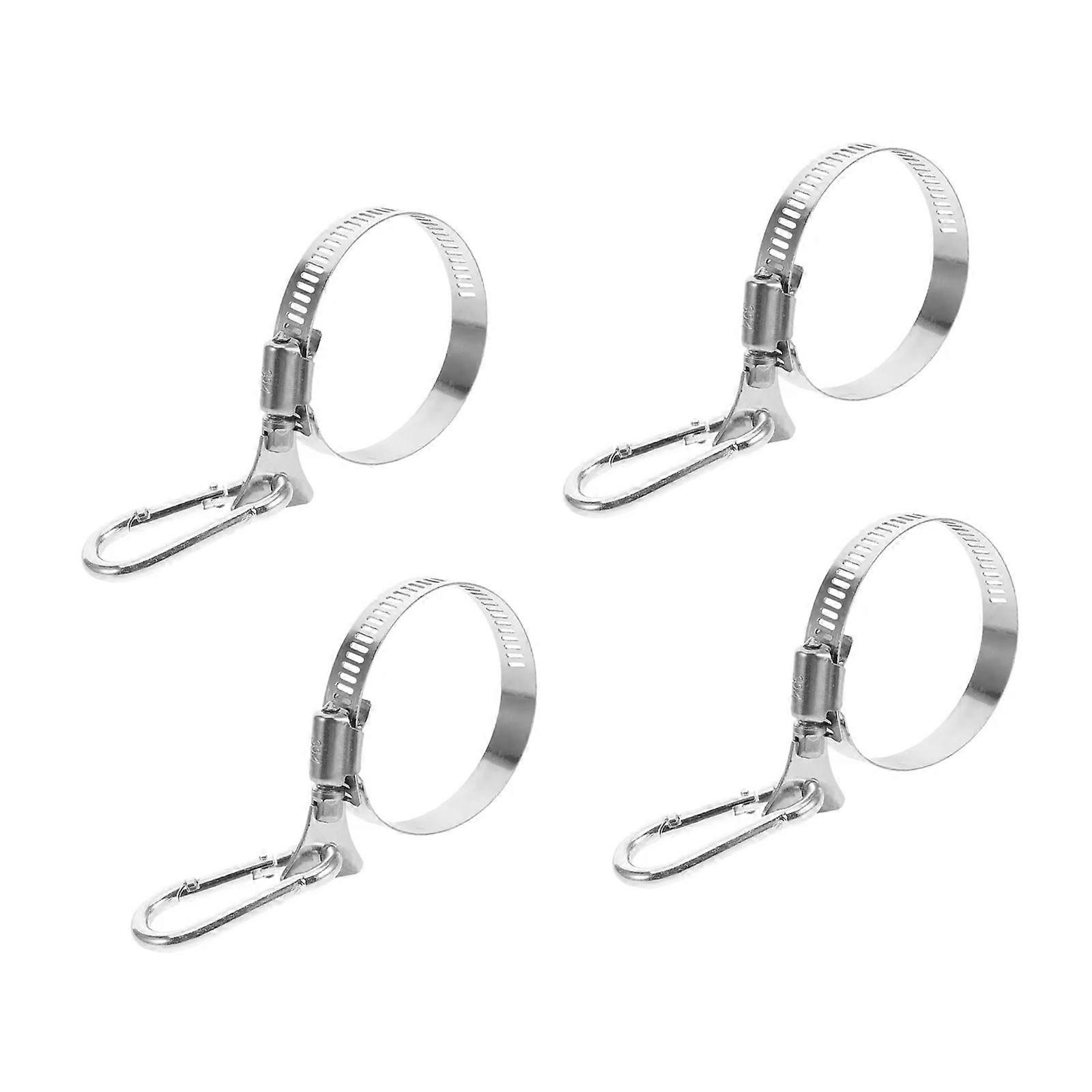 Heavy Duty Adjustable Flagpole Support Holder Clamp Crafted from Stainless Steel For Permanent Stability Secure Mounting Multicolor