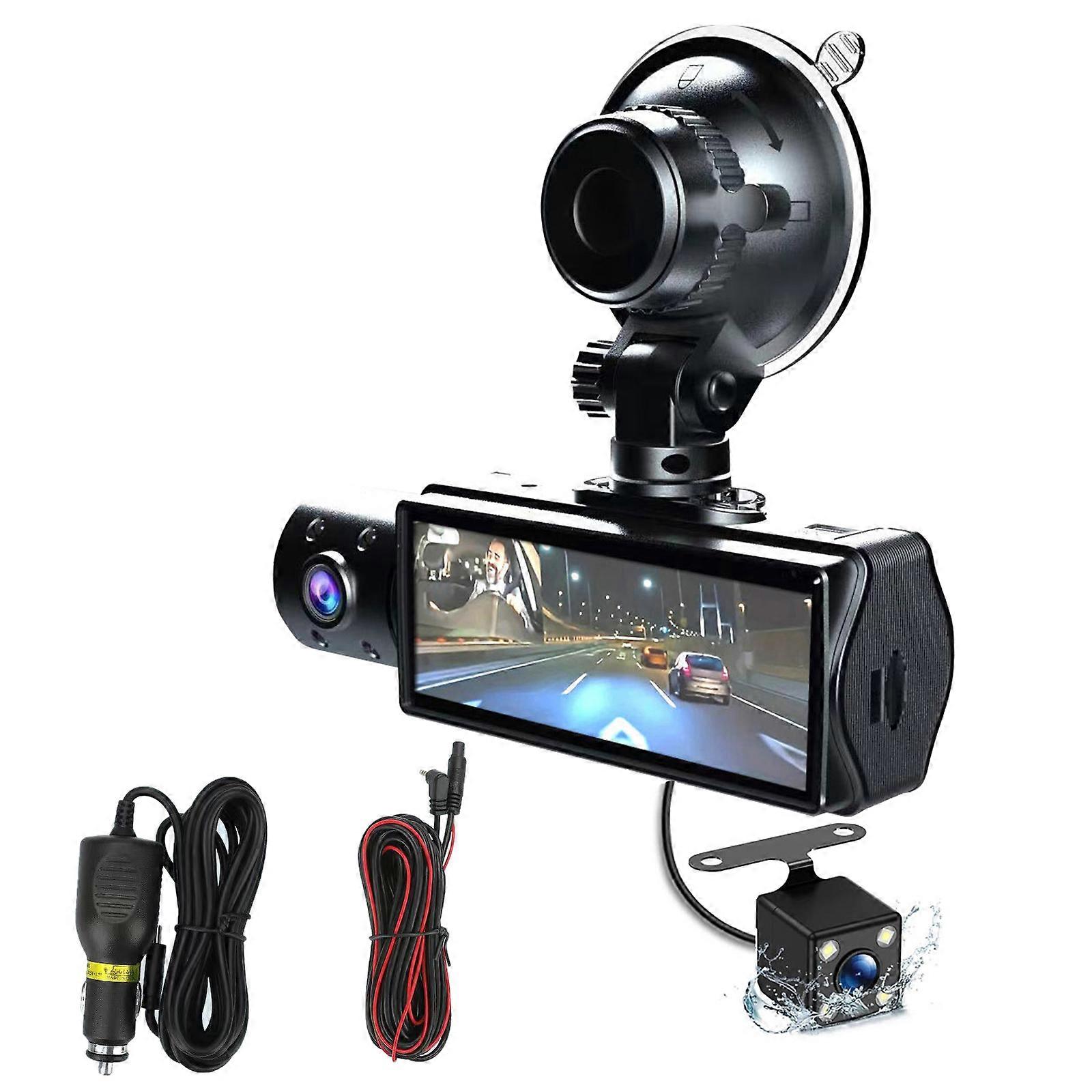 Dashing Camera Front and Rear Car Driving Recorders 1080P Dashboard Camera Backup Camera Parking Monitoring for Car Multicolor