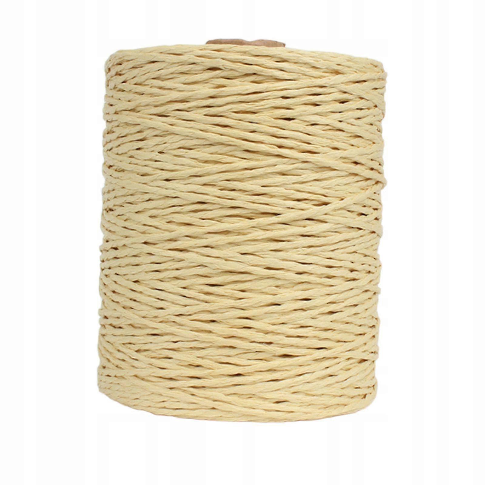 328yd Paper Raffia Yarn Roll Natural String Cord For Gift