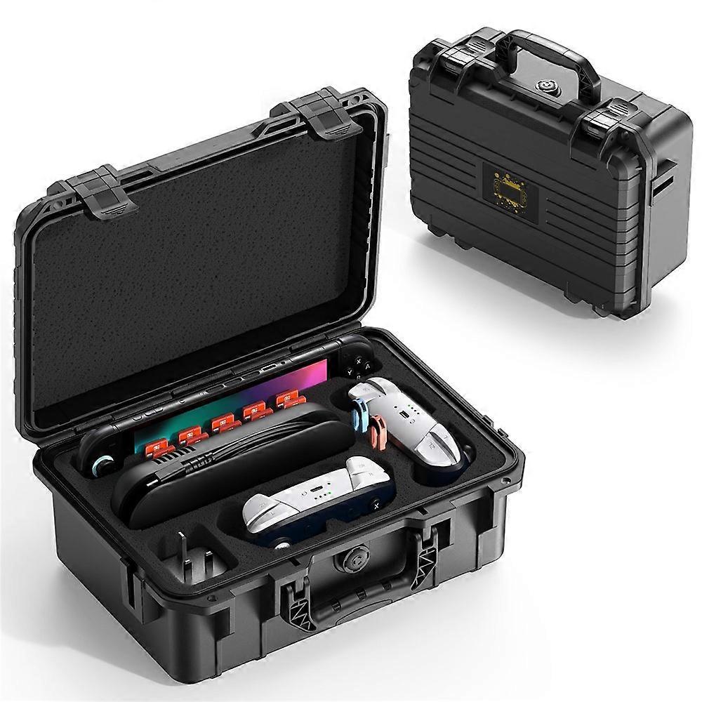 Waterproof Case Compatible For Nintendo Switch 2 ABS Hard Shell Protective Storage Box Full Set Accessories Organizer with Portabl