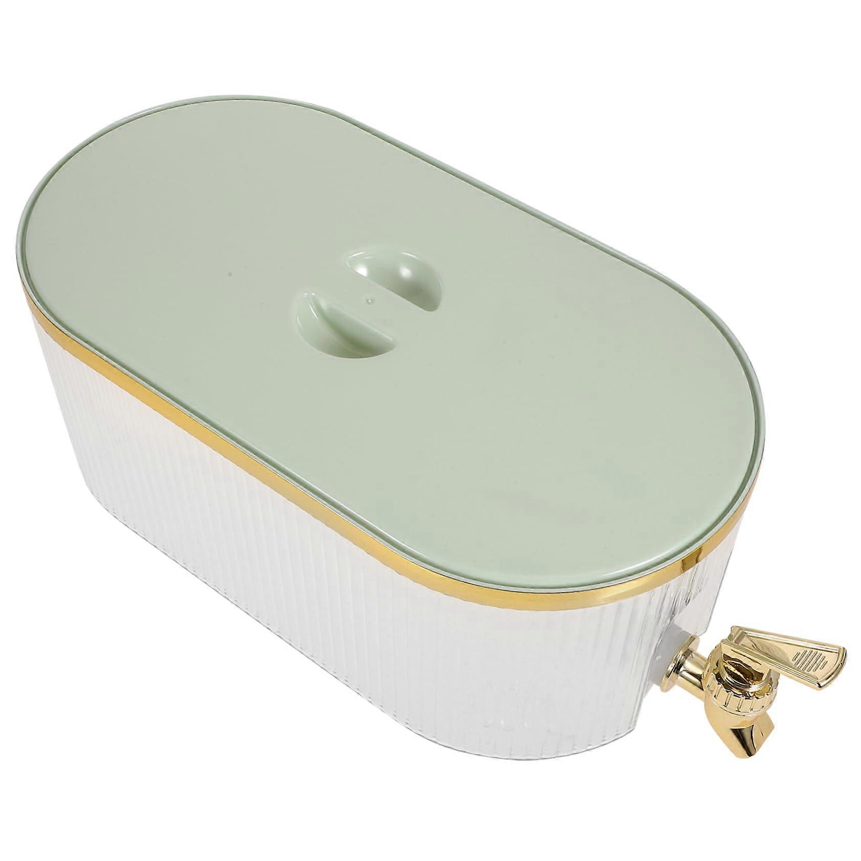 Large Capacity Beverage Dispenser with Spigot Plastic Cold Water Juice Container for Parties and Fridge Storage