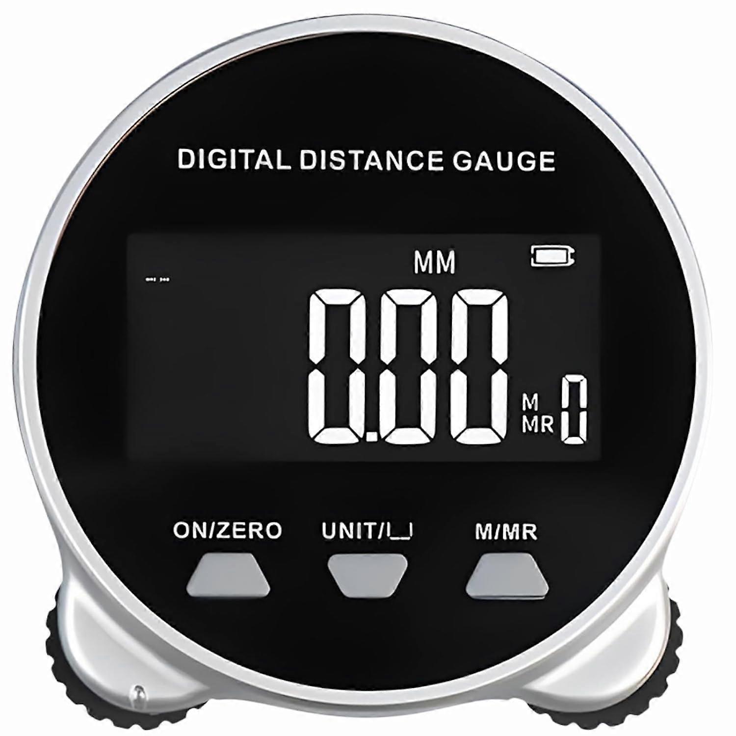 Digital Tape Measure, Electronic Rolling Ruler with LCD, Rechargeable Smart Distance Measuring Tool for Flat & Curved Surfaces, 0-199.999m