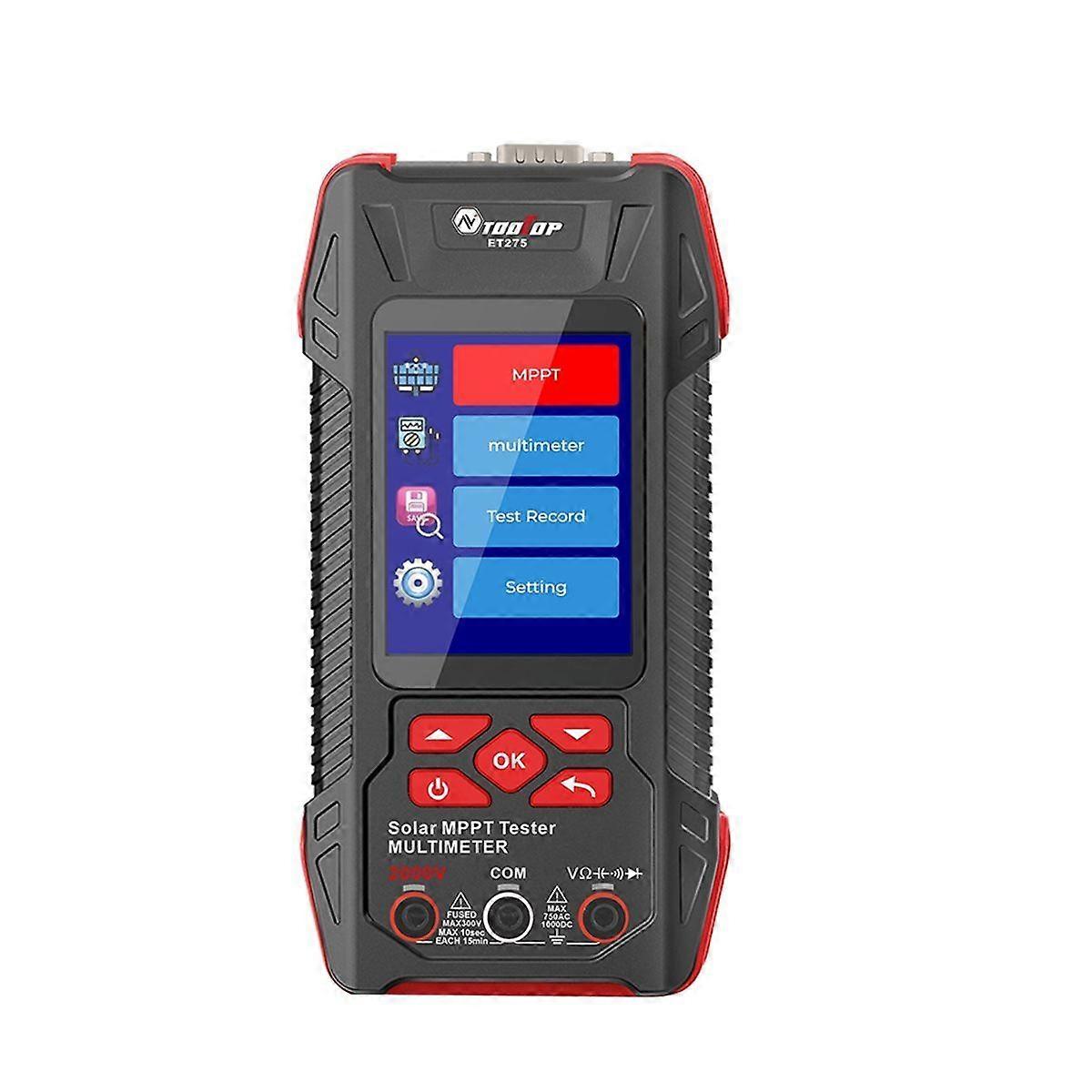 ET275 2000W Solar Multimeter MPPT Power Tester Photovoltaic Power Meter 60000 Counts Multimeter
