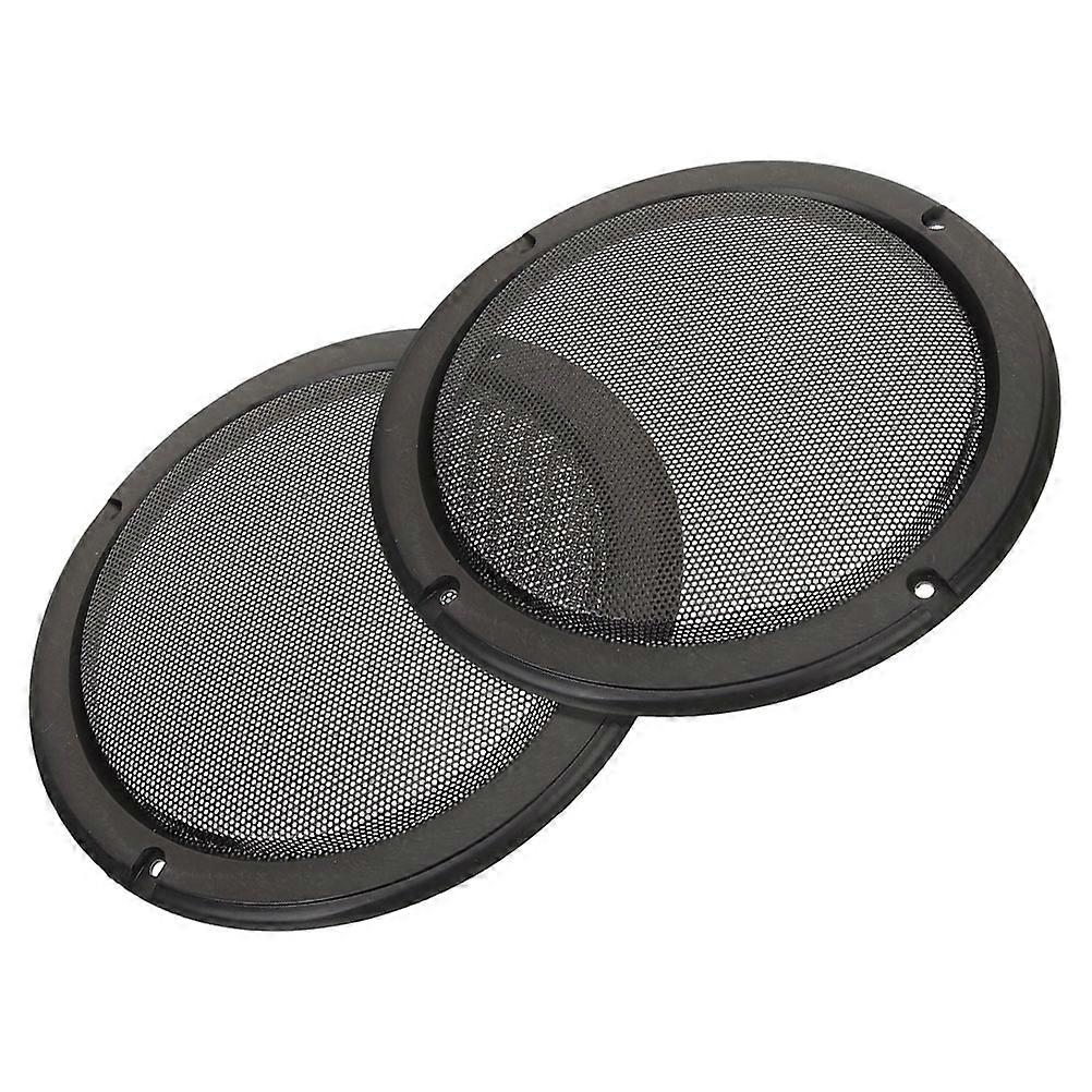 Speaker Net Cover Wide Range of Use Iron 6x6x0.6in for Car Audio Subwoofer and DIY Home Audio 2Pack