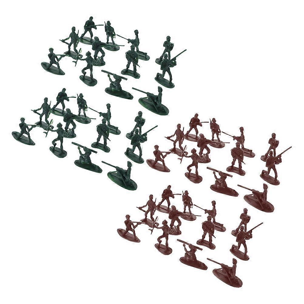Assorted Color Miniature Soldier Figurines for Display Use Sturdy Craftsmanship Large Set Ideal for Collectors 200 Pieces