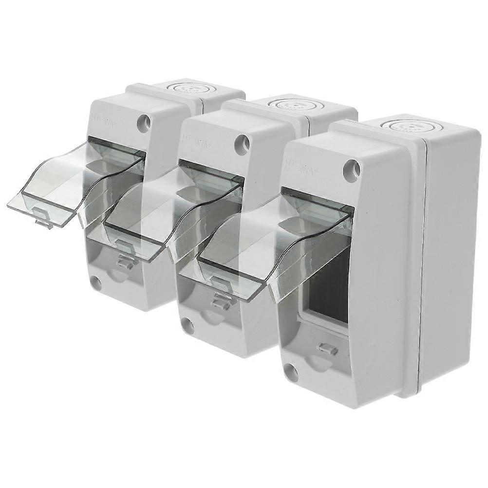 Din Distribution Box Electrical Protection Case For Charging Stations Rectangular IP65 Rated Waterproof 3Pcs