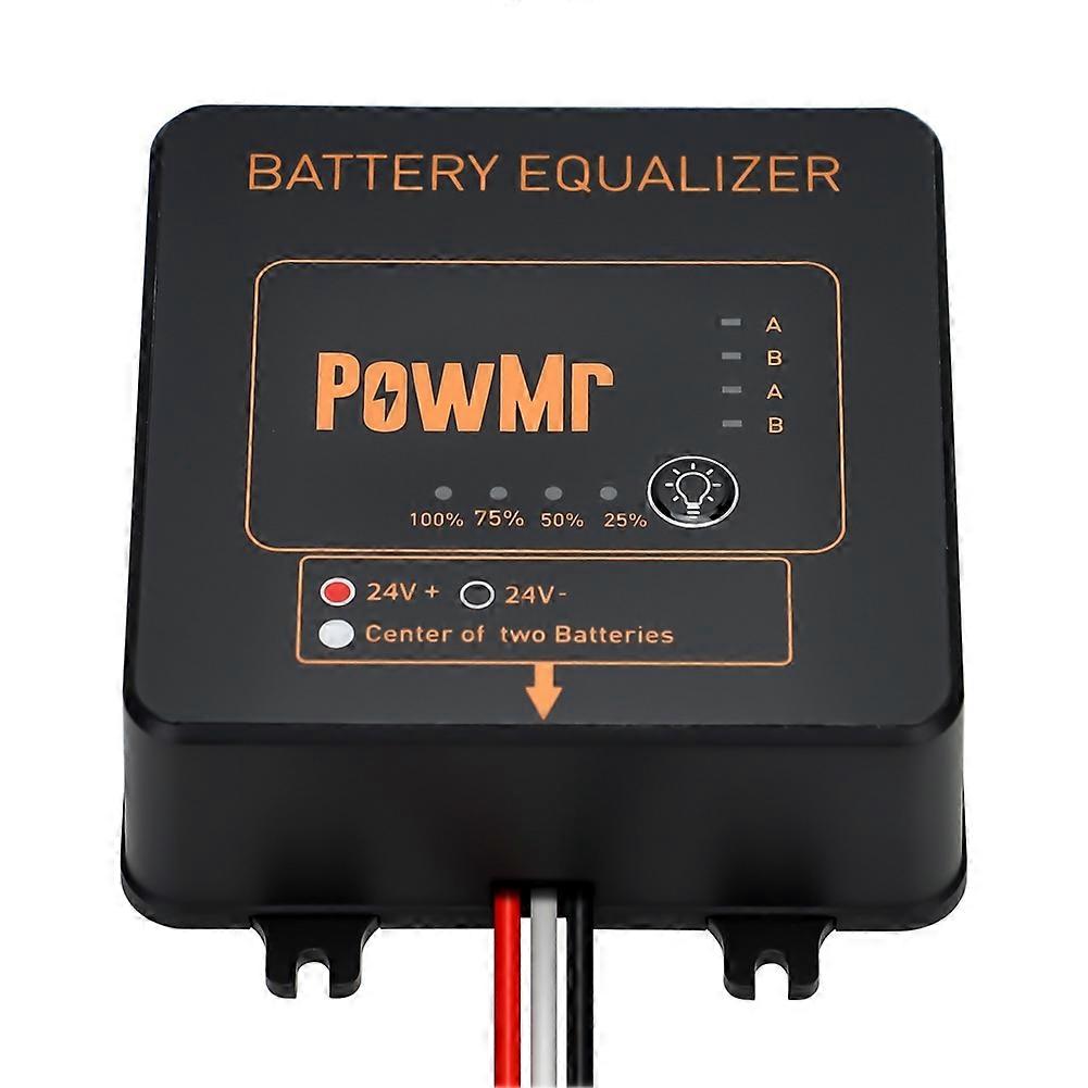PowMr Solar System Battery Equalizer 24V Battery Balancer, för Bly-Syra Kolloid Litiumbatterier