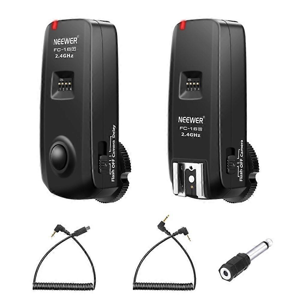 NEEWER FC-16 2.4GHz Channel Wireless Radio Flash Speedlite Studio Trigger Receiver Kit Set