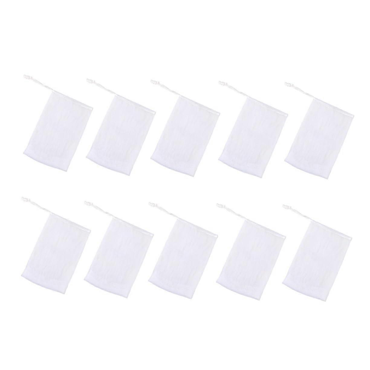 10pcs Foaming Mesh Soap Pouch Soap Saver Bag for Rich Lather Bathing and Soap Waste Reduction