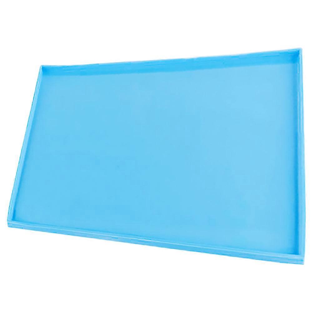 Sky-Blue Silicone Dehydrator Mats for Baking Drying 3Pcs Set Trays