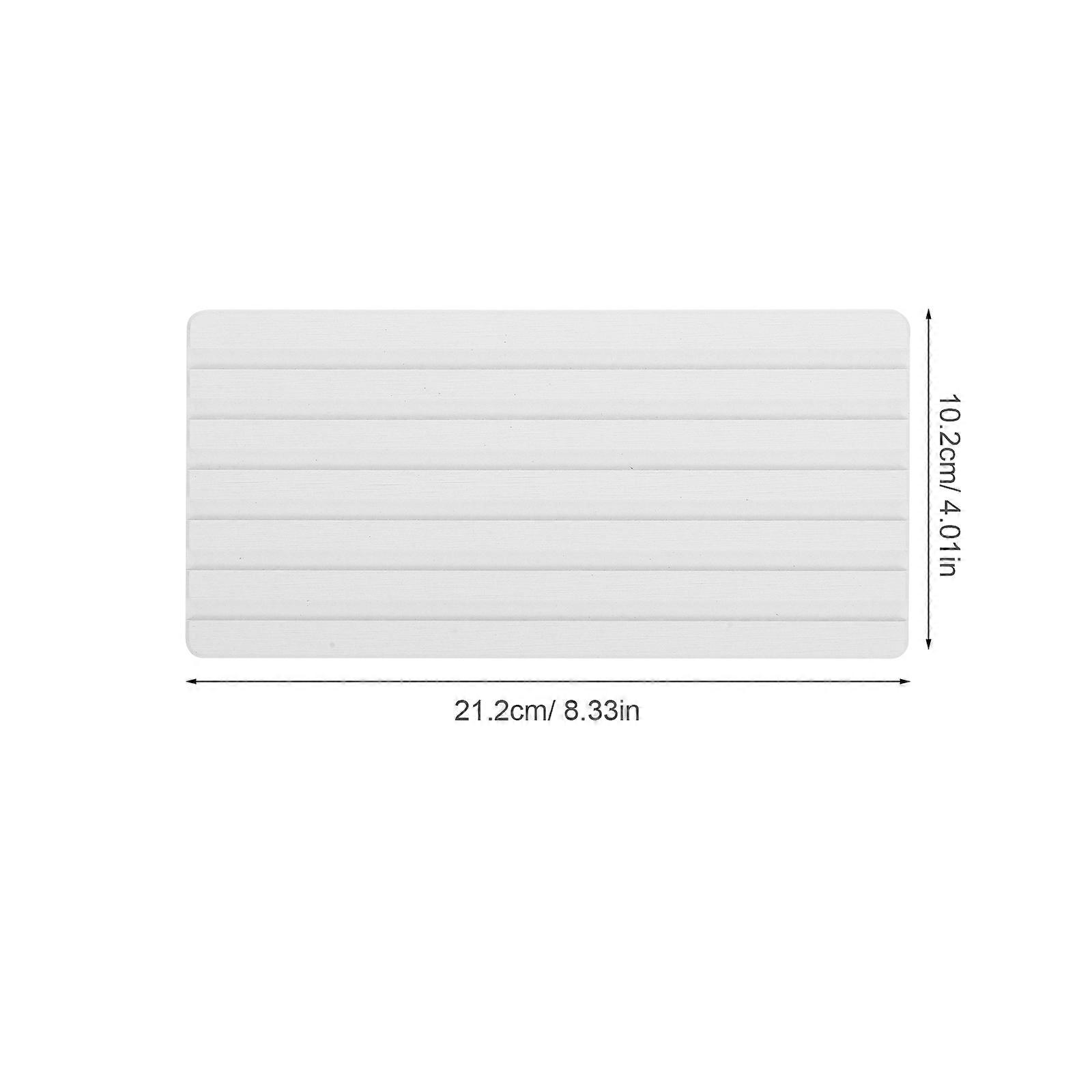 Stone Drying Mat for Kitchen Sink Absorbent Diatomite Tray 2Pcs White