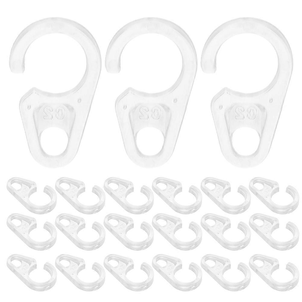 Curtain Hooks Plastic for Home Use Hanging Hooks 30Pcs Set