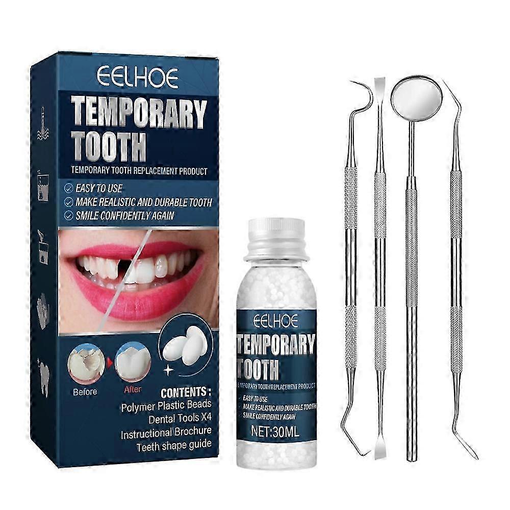 25-26 Teeth Filler w/ 4 Dental Tools for Temporary Fixing Filling Missing Broken Chipped Tooth