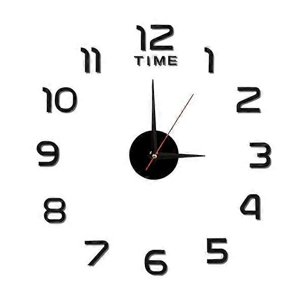 Wall clock Wall sticker black