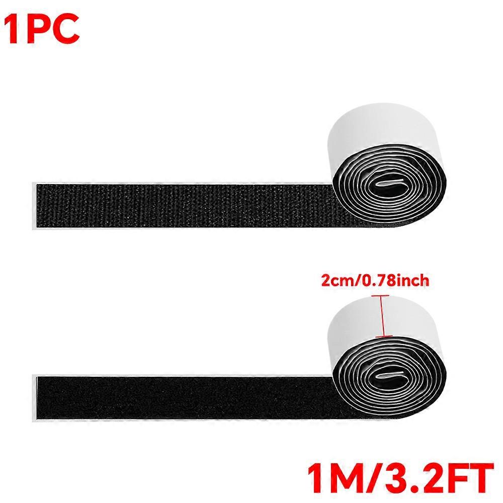 Hook and Loop Strips with Adhesive,  Excellent Grip, Strong Sticky Back, Double Side Tape for Fixing and Hanging, Home School