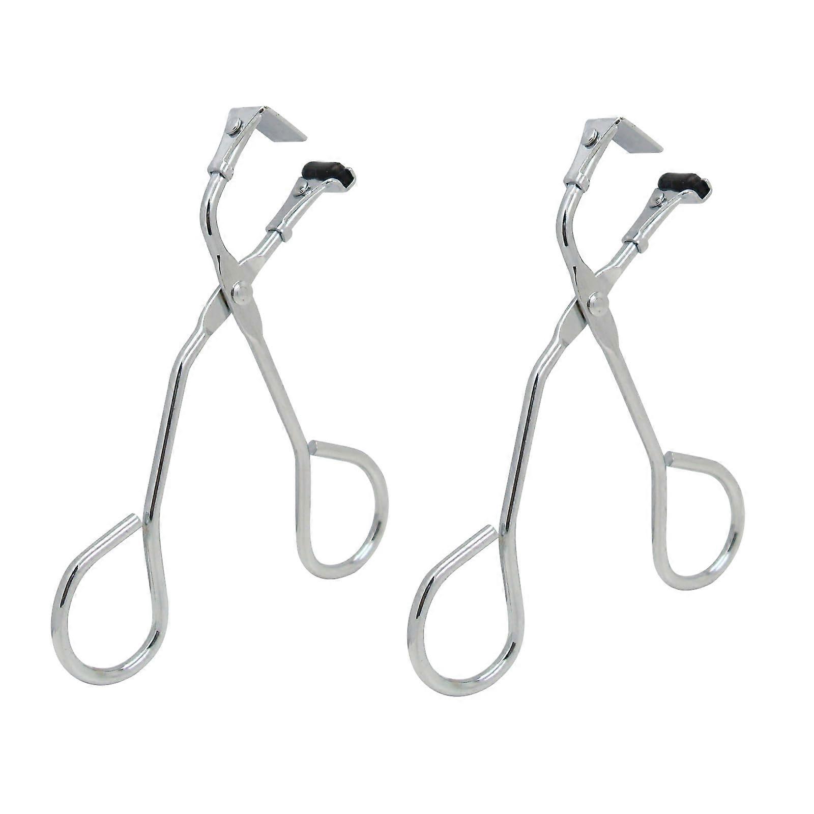 2 Pack Mini Eyelash Curler with Silicone Pads, No Pinching, Precision Curl for All Eye Shapes