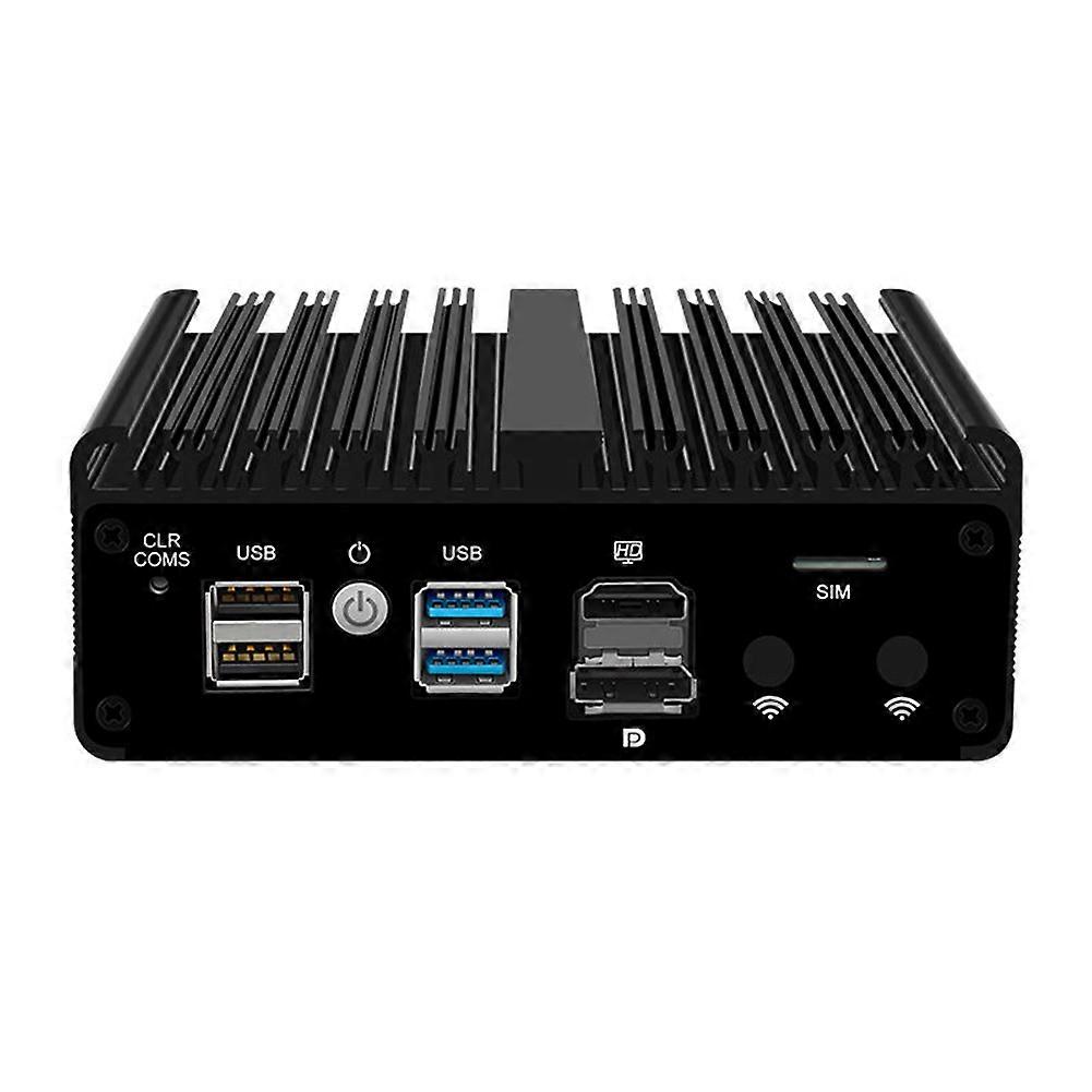 12th Gen Intel N100 Solid Micro-Type Fanless Min IPC 4x I226-V 2.5G N6000 VPN Firewall Router Proxmox Appliance US Plug