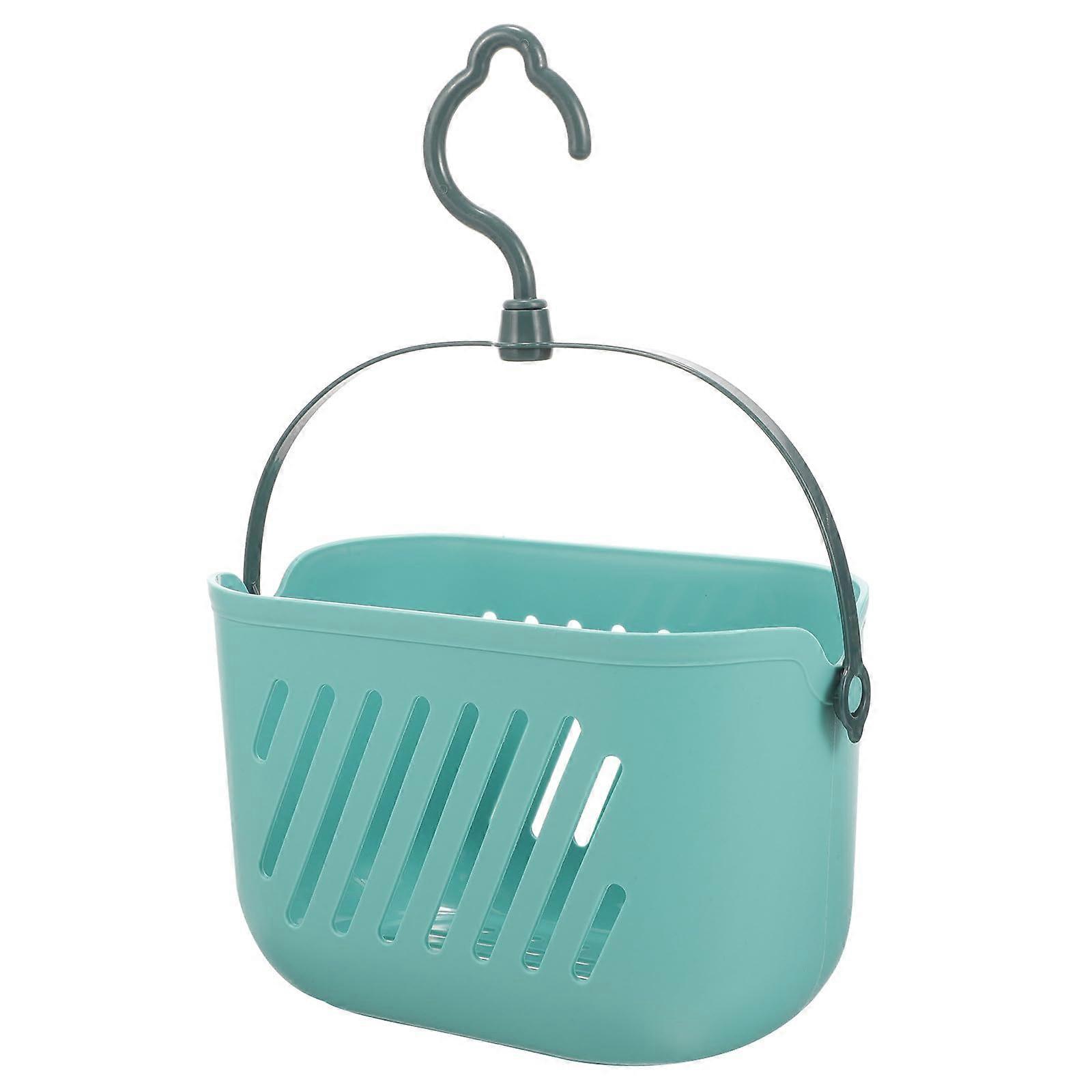 Hanging Shower Caddy with Hook Plastic Bathroom Storage Basket for Shampoo and Bath Accessories