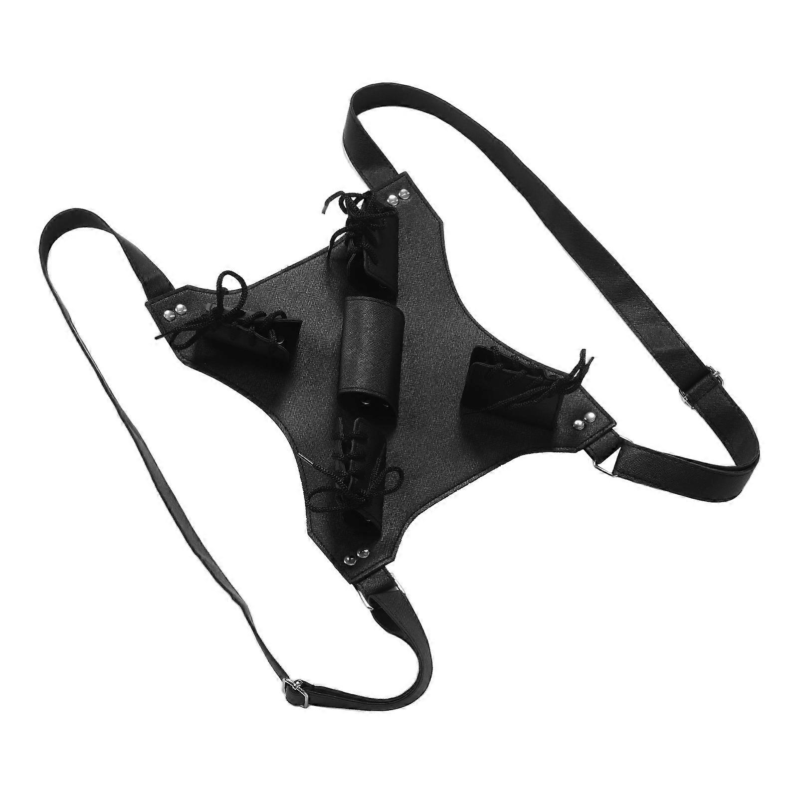 Medieval Sword Back Holder Twin Swords Belt for Double