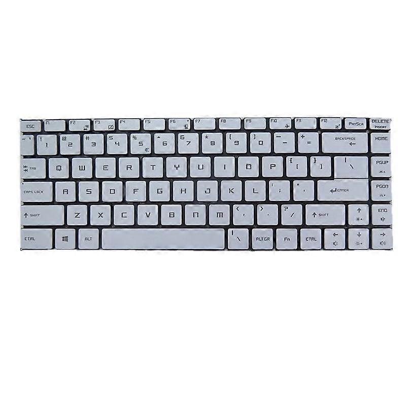 White Laptop Backlit Keyboard For MSI PS42 8M PS42 Modern 8MO 8RA 8RB 8RC English US Without Frame New