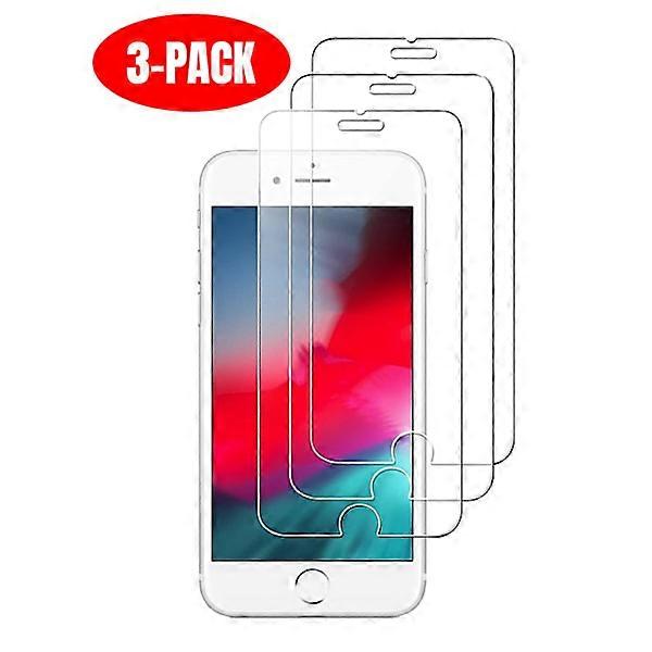 3pcs Tempered Glass compatible with iPhone 7/8/SE (2020/2022) Screen Protector Transparent