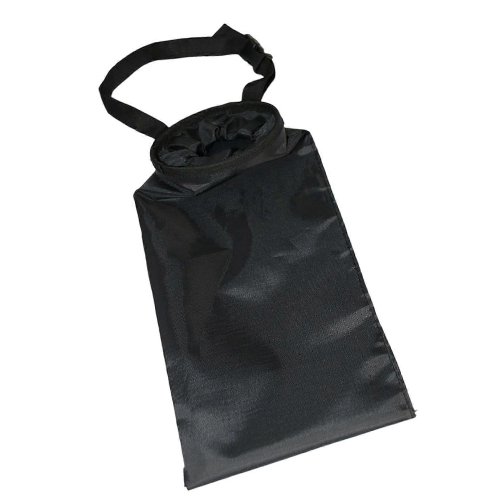 Foldable Car Trash Bag with OdorSealing Closure and Side Pockets for Ride Share Drivers