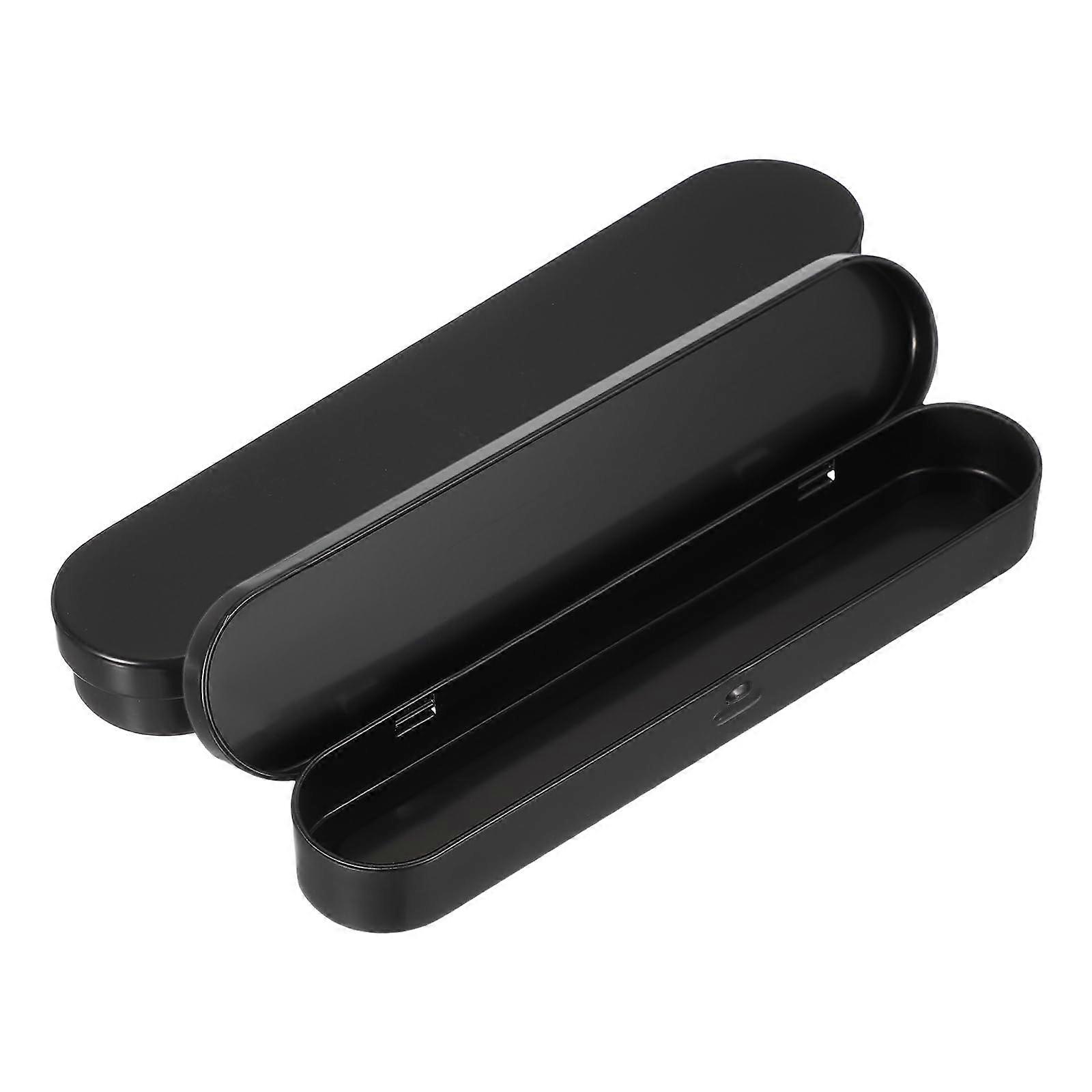 2 PCS Rectangular Tin Storage Boxes with Hinged Lids, Small Durable Tinplate Containers for Crafts and Home