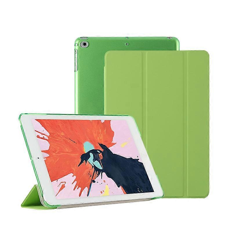 Capa elegante para iPad Mini 6/7 de 8,3 polegadas em couro verde com função Smart Sleep e material resistente.