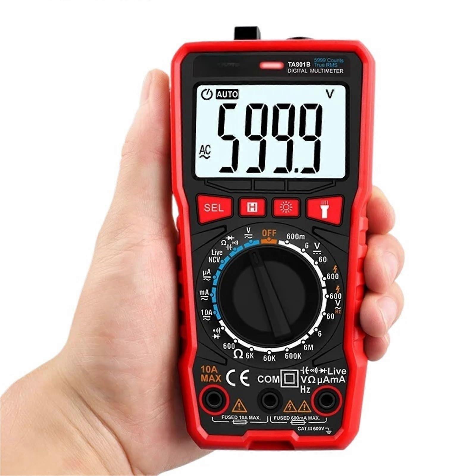 Digital Multimeter TA801B Precision AutoRanging Pocket Size Handheld MultiFunction Tester