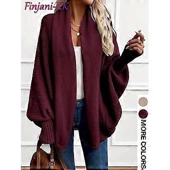 Women's Loose-Fit Knitted Cardigan, Casual Style, Moderate Fabric Thickness, Fall & Winter Wear, Ladies Fashion Sweater