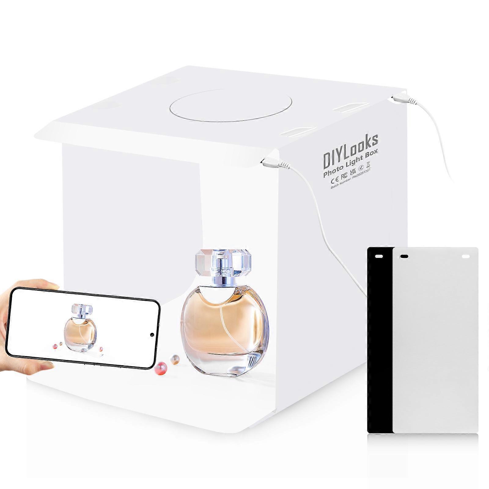 20cm Include 2 LED Panels Folding 1100LM Light Studio Box