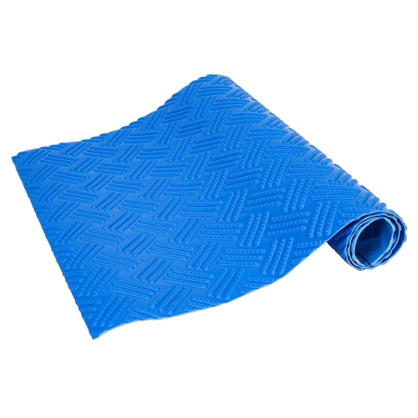Pool Ladder Mat NonSlip Liner with AntiSlip Grip, Cuttable Protective Step Pad 23x90cm Rectangular