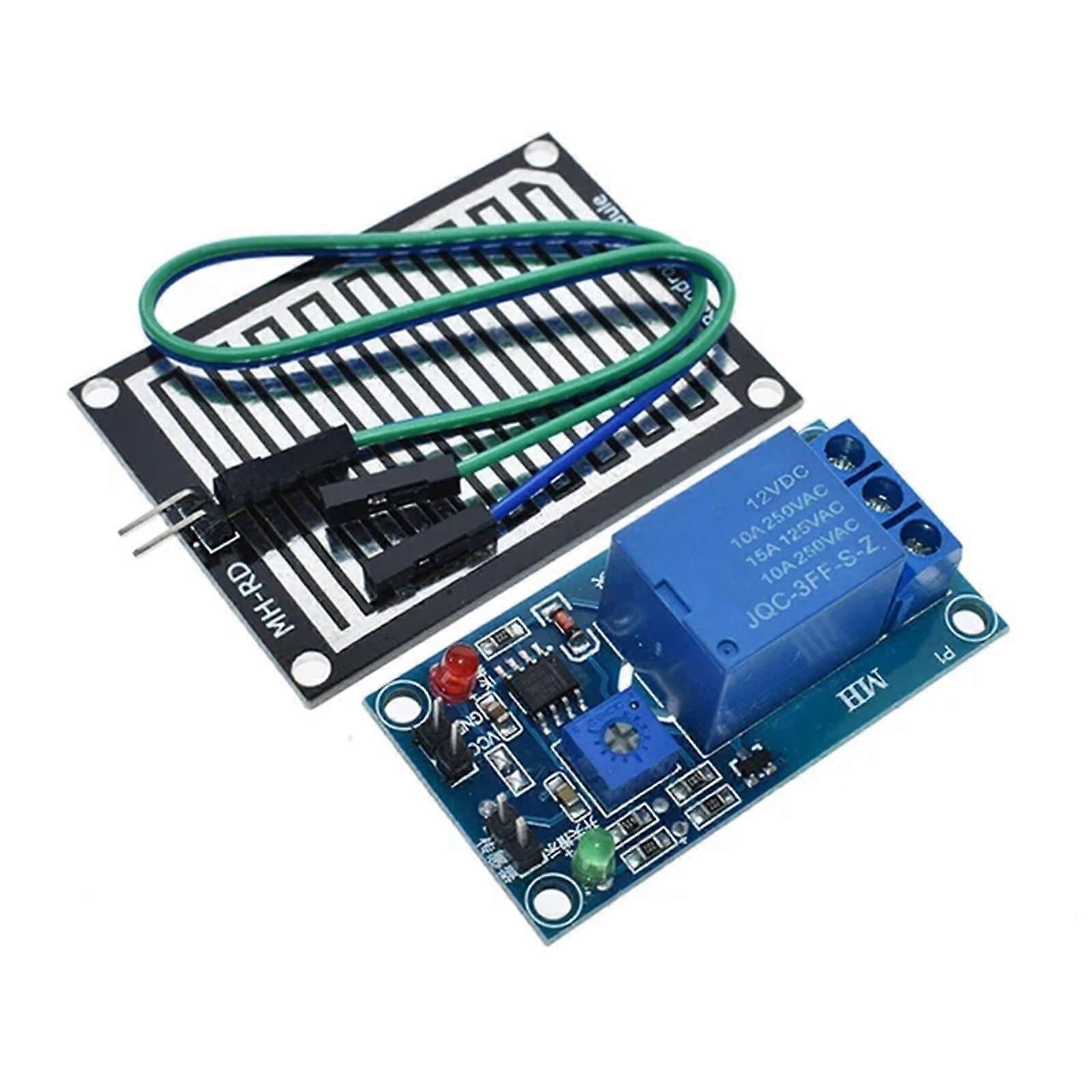 Rain Sensor Module with Automatic Relay Control, WeatherResistant for Arduino DC12V