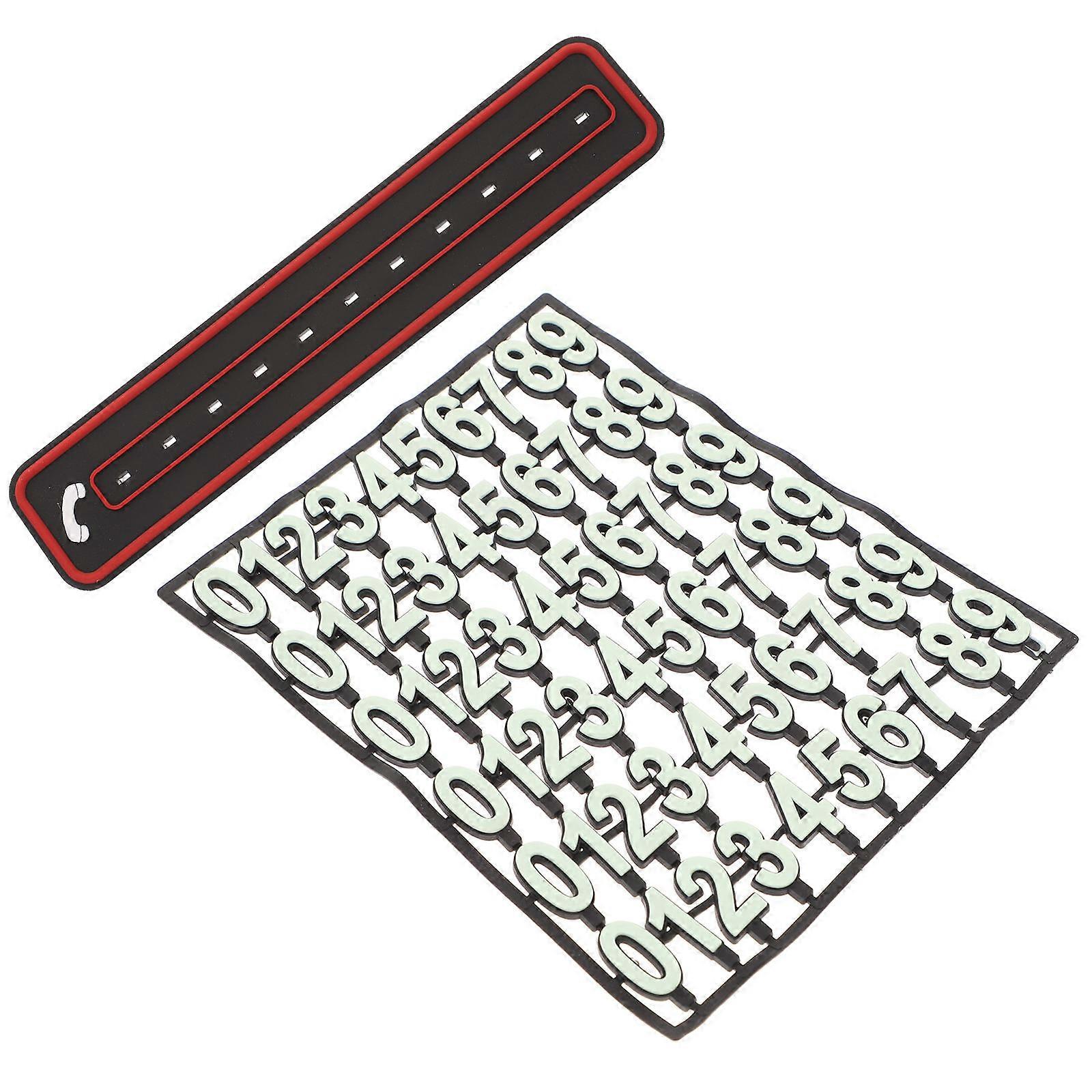 Parking Card Temporary Stop Sign Display Number Assorted Color