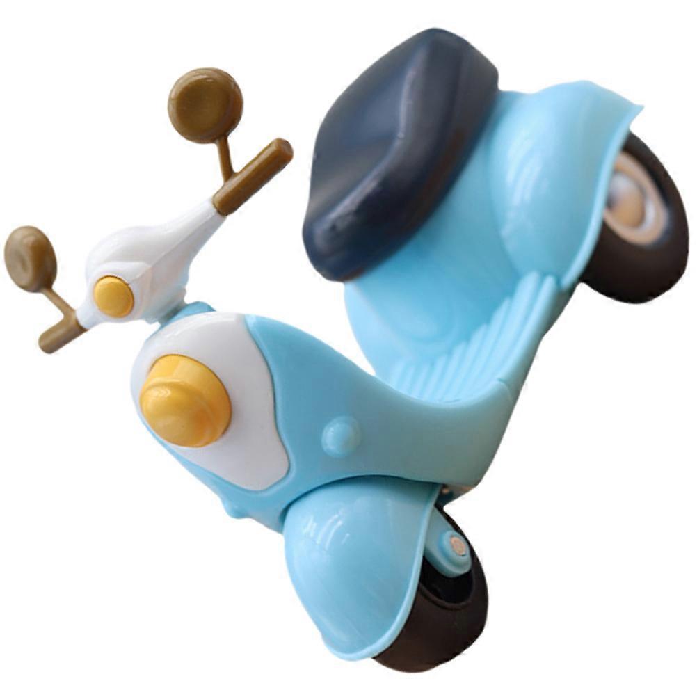 Cartoon Miniature Motorcycle Toy Model for Decoration Plastic Material