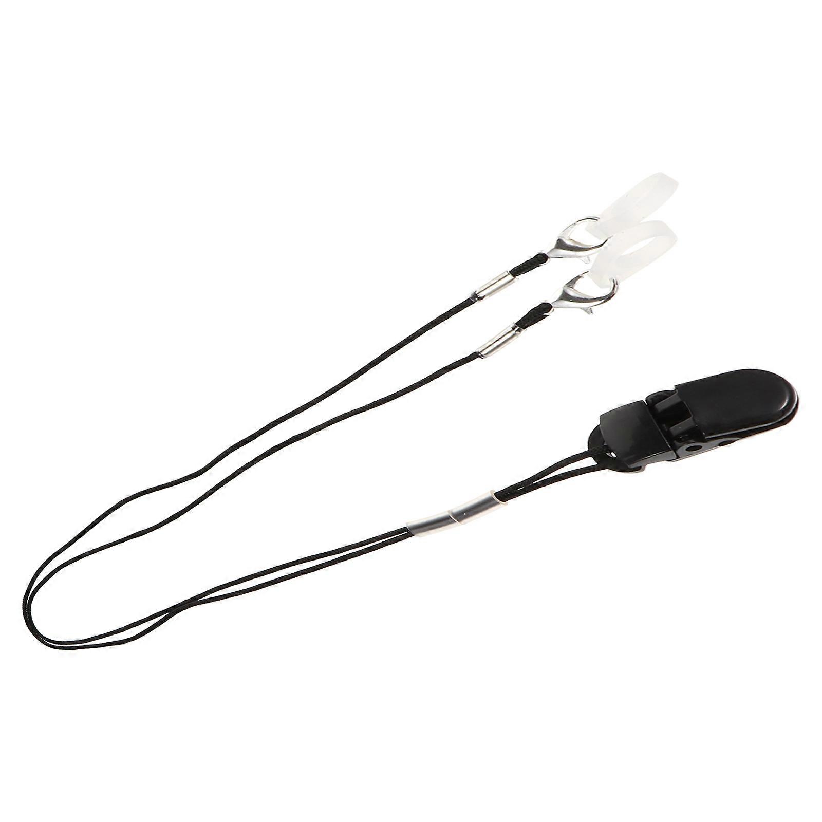 Hearing Aid Cord Strap Protector for Hanging Use Black Adjustable Bte Protection