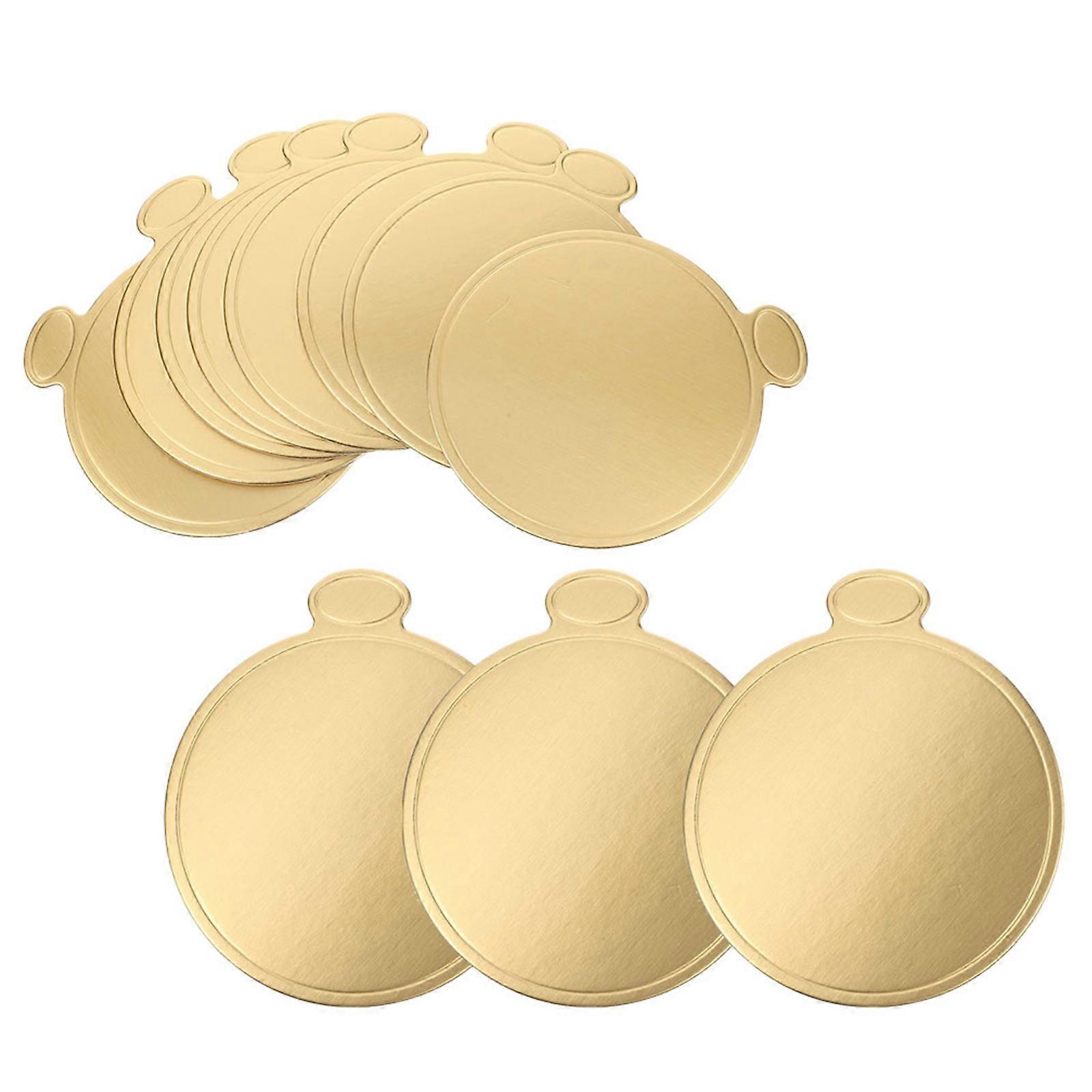 50Pcs Round Cake Cardboard Boards Mousse Mini Cake Display Bases