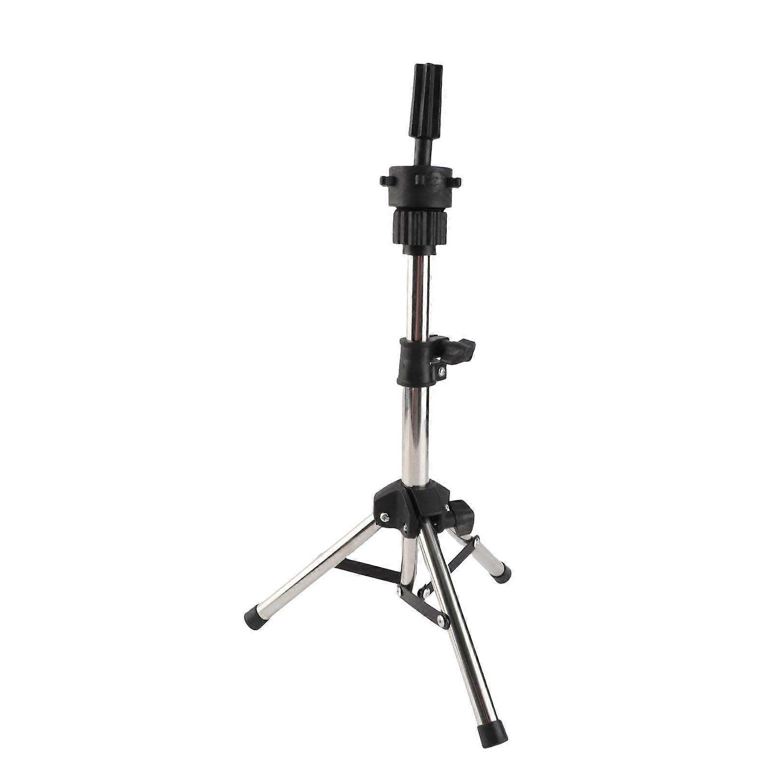 Mannequin Head Tripod Stand Adjustable Height Stable Base for Hairdressing Training and Styling