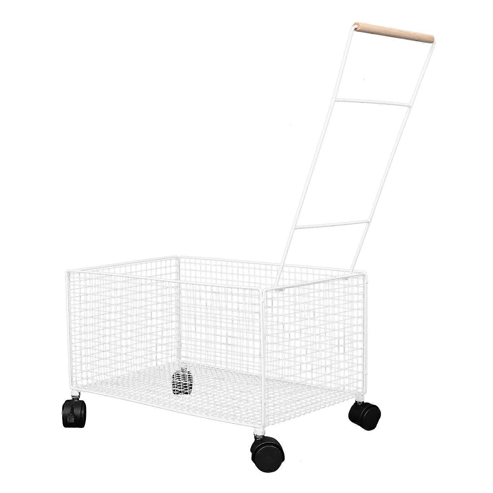 Laundry Basket with Wheels: Movable Plastic Clothes Storage Hamper - Rolling Laundry Bin for Bathroom, Bedroom, Dorm use