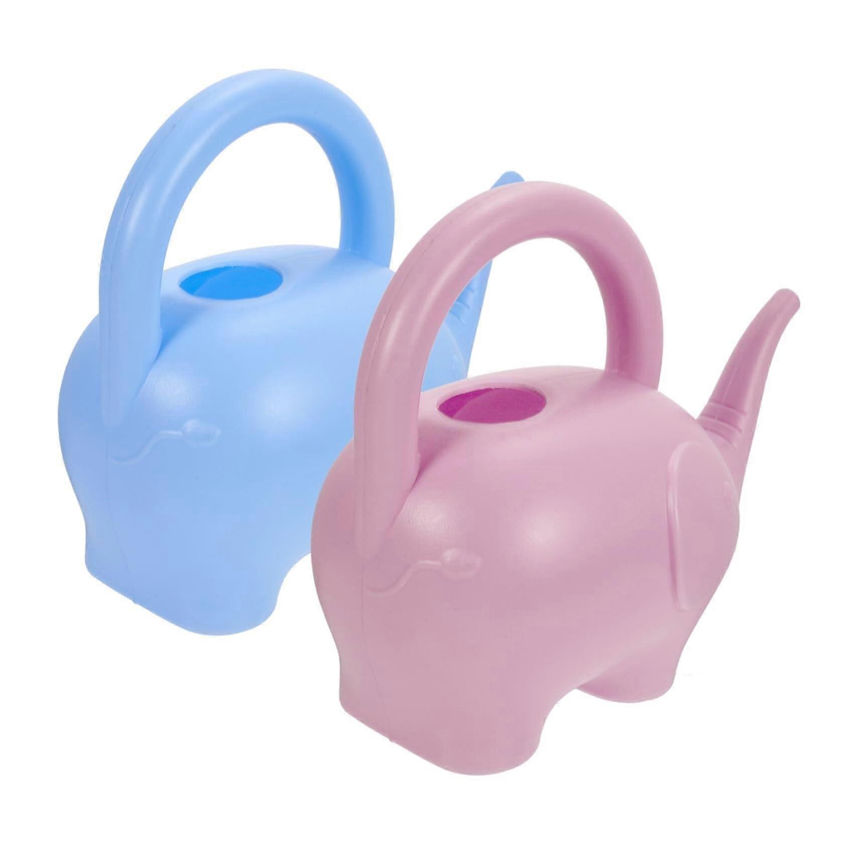 Kids Watering Can with Long Spout, Lightweight Cartoon Design and Ergonomic Handle for Children