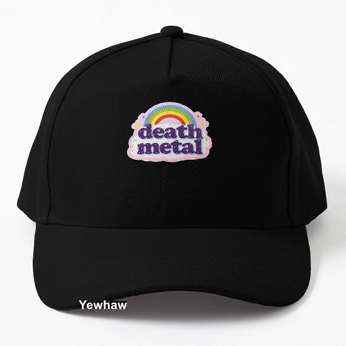 Death Metal Rainbow Baseball Cap Unicorn Funny