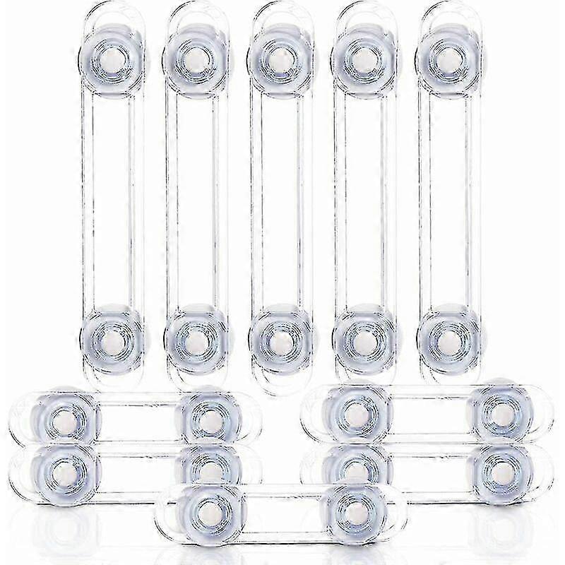 10-piece Multi-function Security Lock, Soft Belt Anti-opening Transparent Gift