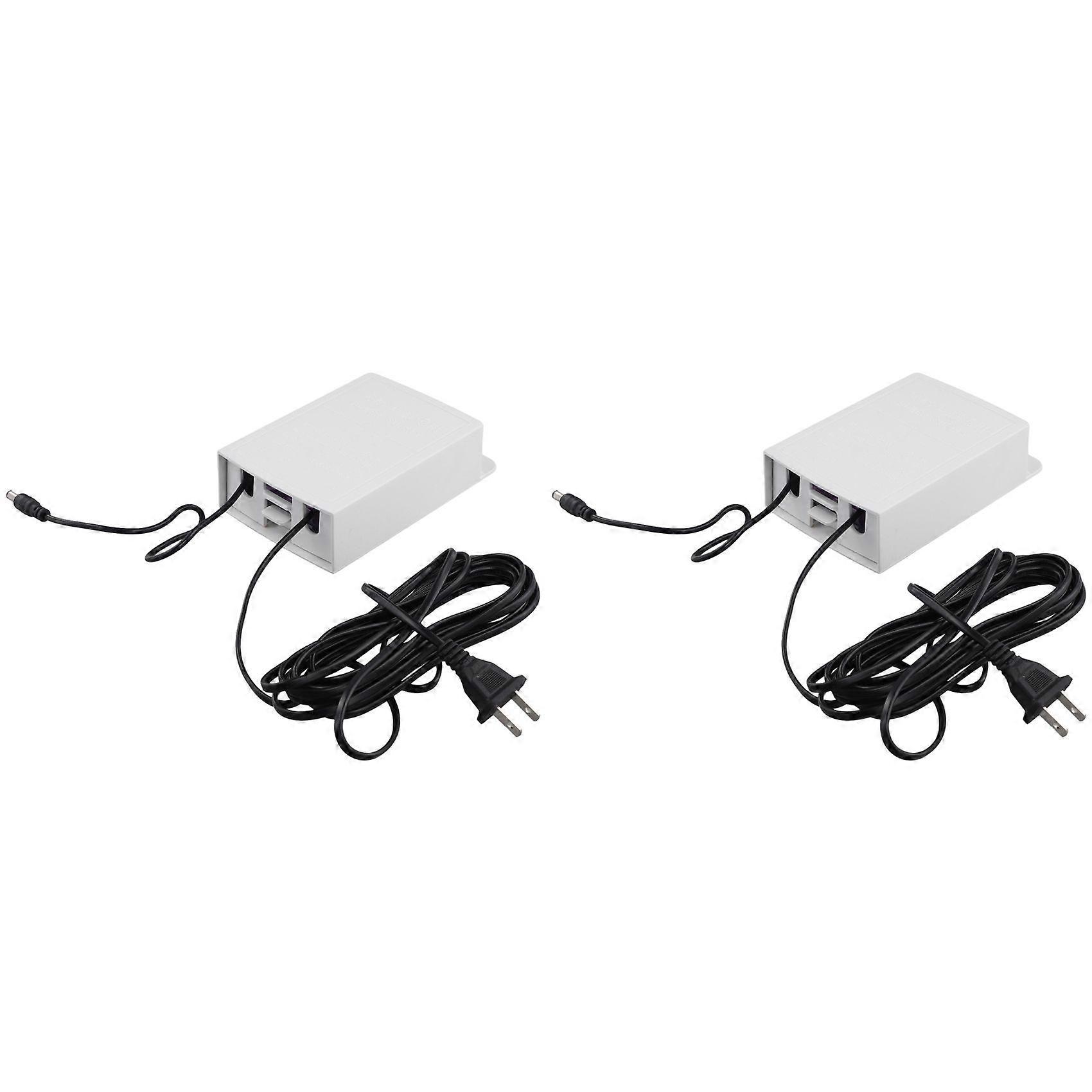 2X 12V-2.5A Uninterruptible Power Supply UPS Battery Backup Interface,US Plug