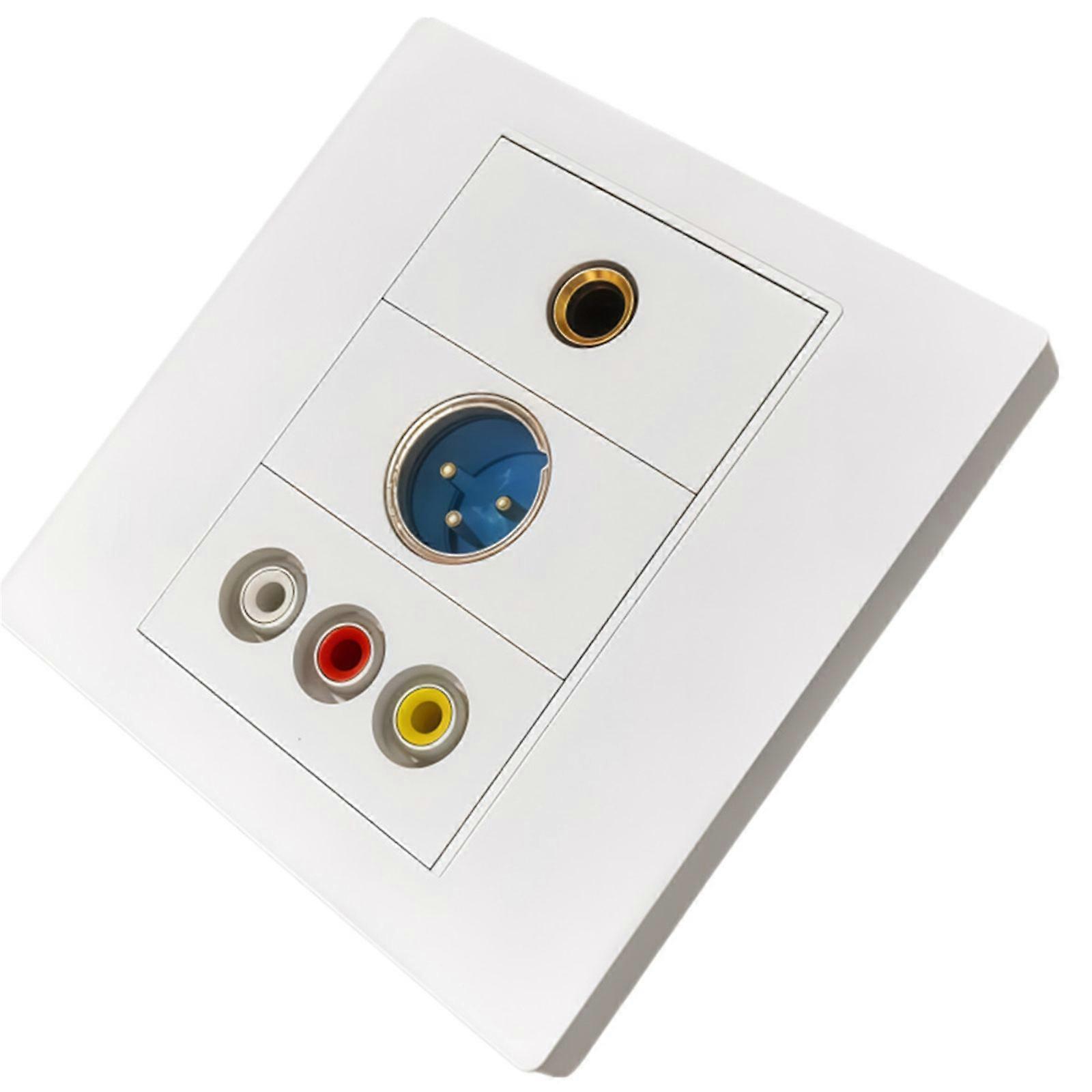 86 Type Modular System Customizable Modular Faceplate for Sound Video Interfaces Embedded Frame ABS Impact Resistant Multicolor