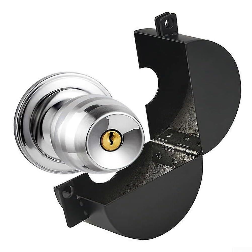 Stainless Steel Door Handle Lock Device with Waterproof Padlock Fits Round Tulip Oval Knobs