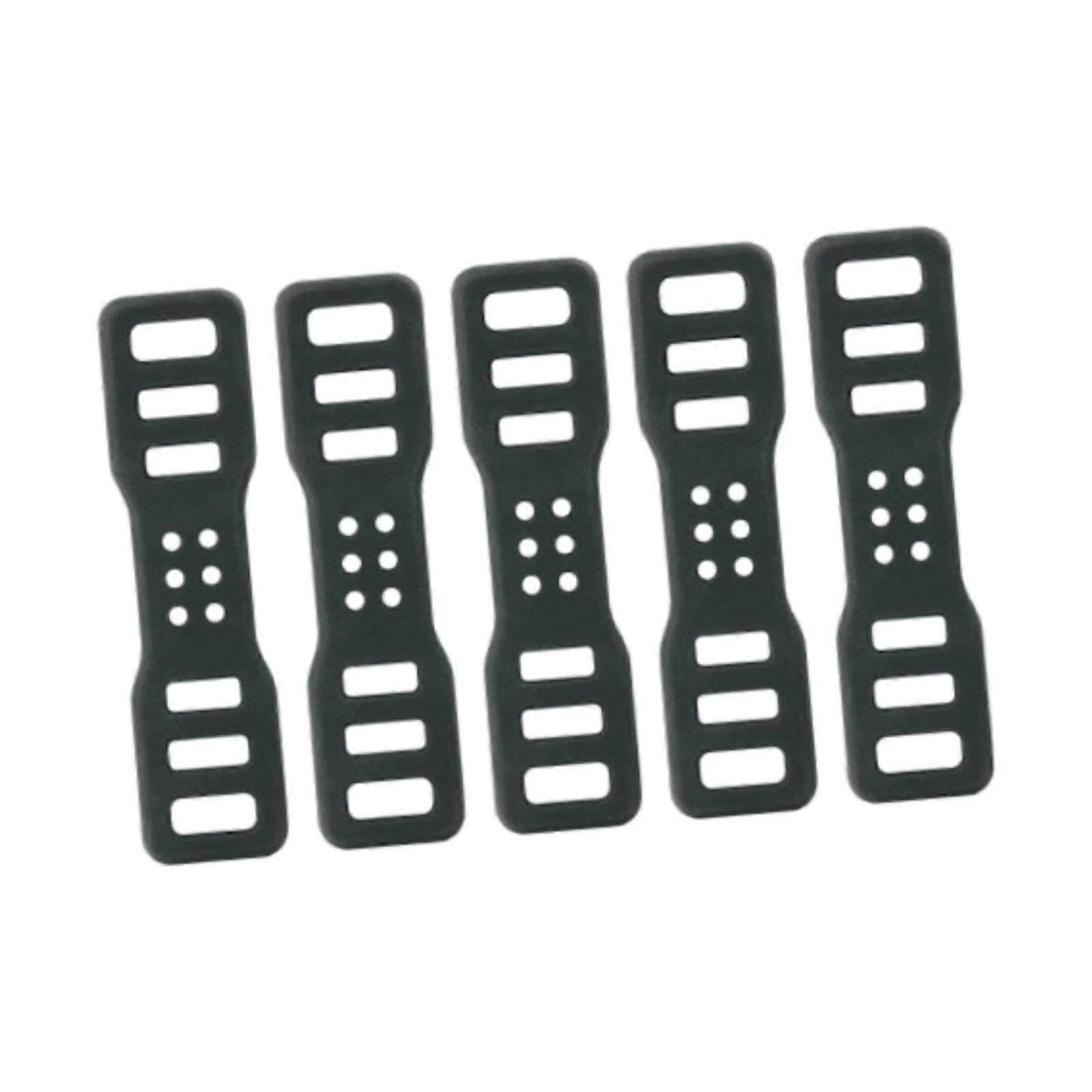 Bike Light Mount Strap Silicone Holder, Adjustable Rubber Bands for Handlebar Lights, 5 Pack