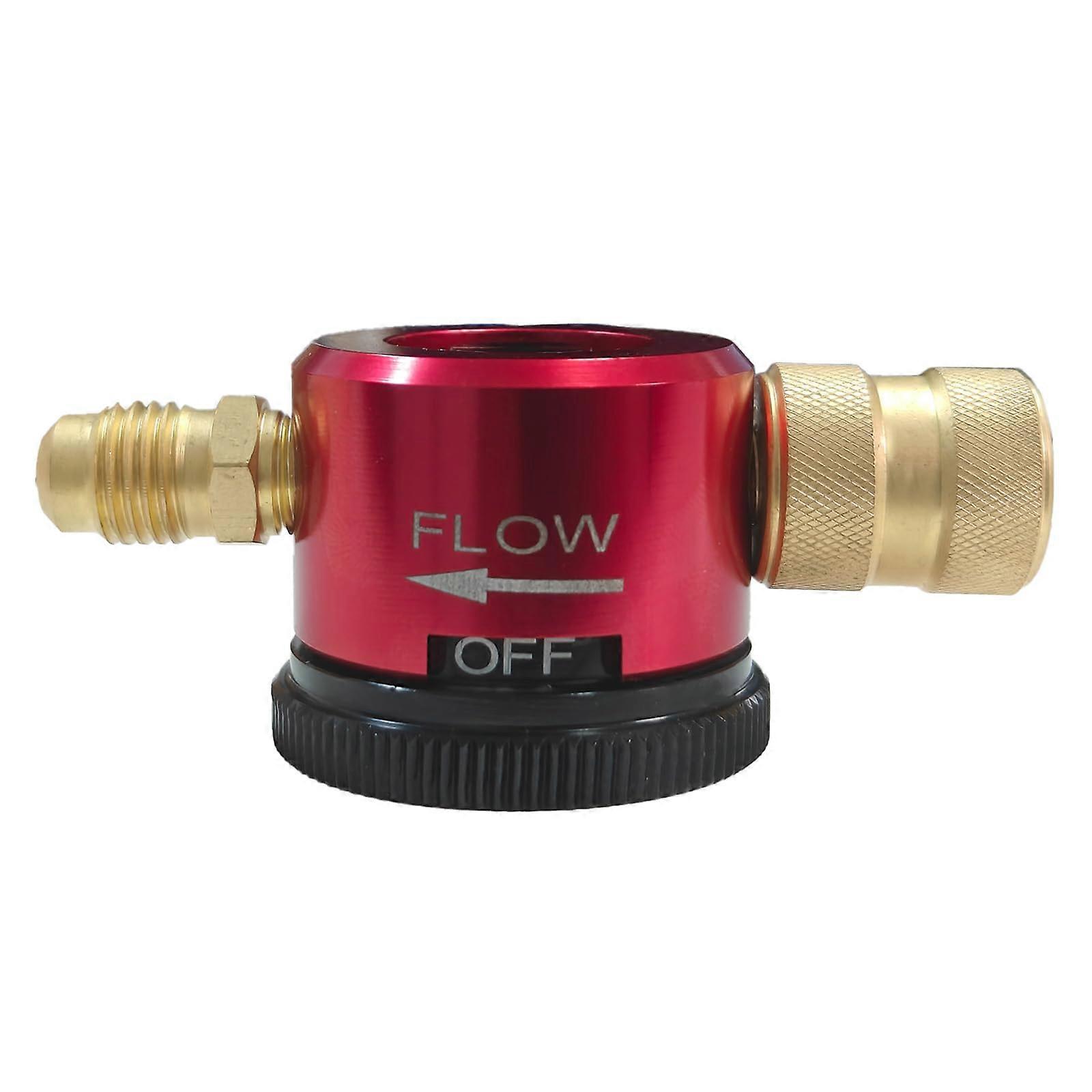 Nitrogen Purge Tool with Adjustable Regulator for HVAC Brazing, Precision Flow Control, Red